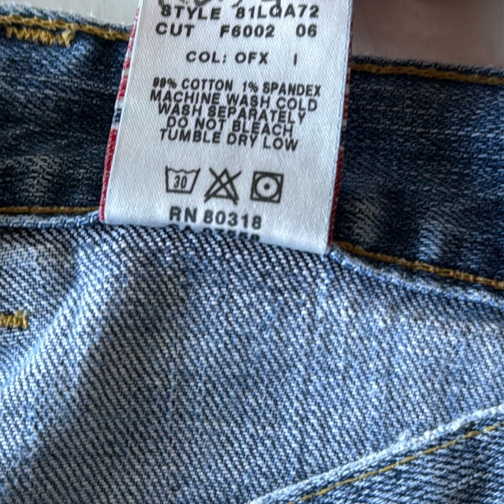 Lucky Brand Dungarees Sweet N’ Low Flare Boot Cut Jeans Vintage Y2K Sz 8/29 USA - Picture 15 of 16